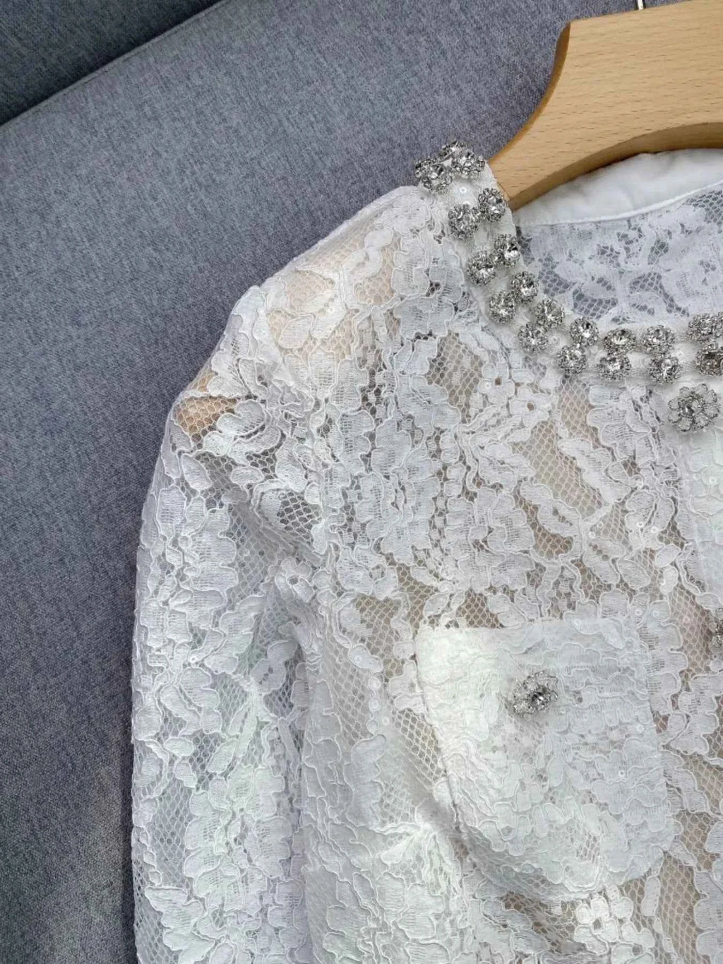 Lace Snap Down Top and Skirt Set 9a1be1ff-8e18-4ba6-af33-32c5b6a7db37-Max-Origin
