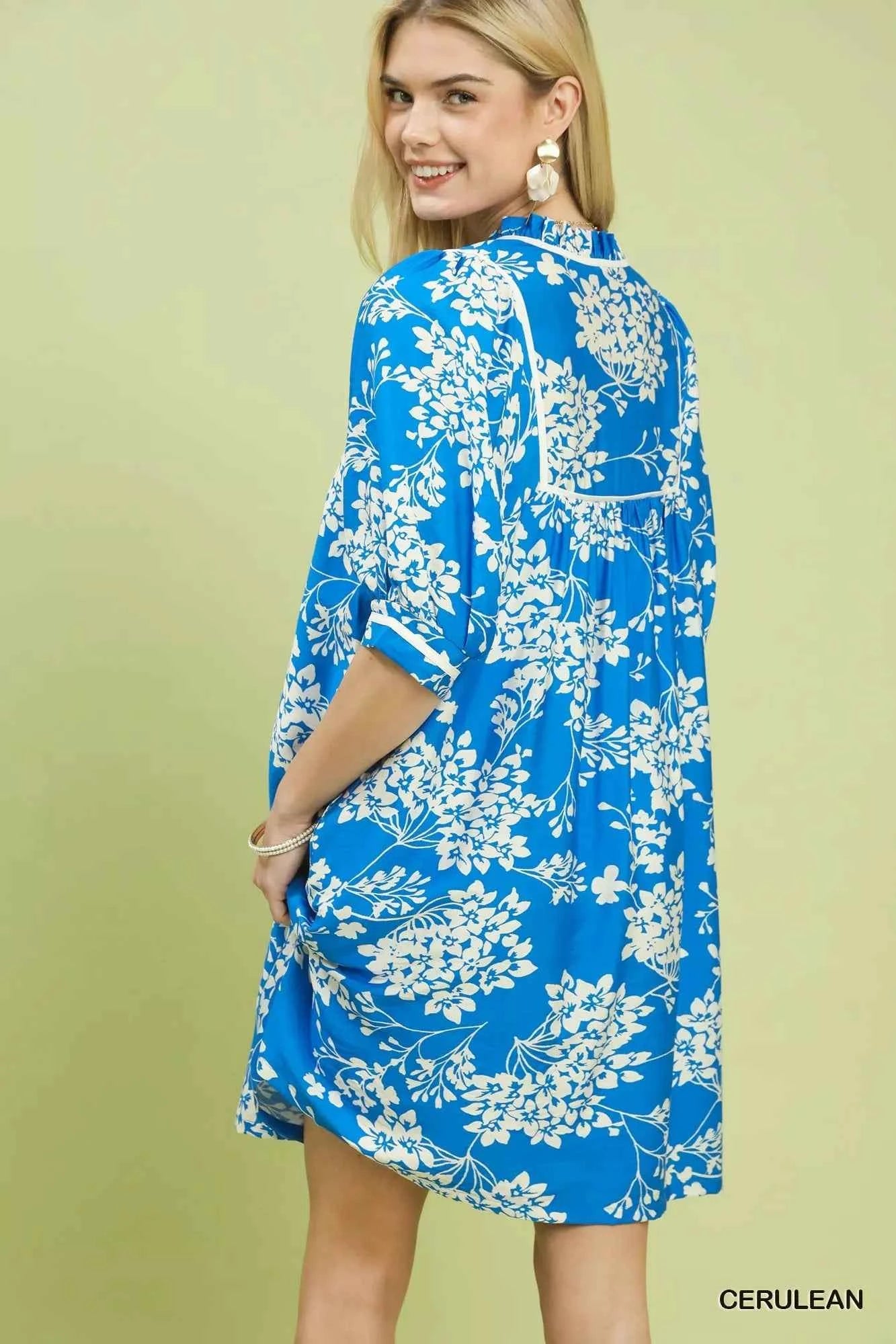Umgee Floral Babydoll Dress with Pockets 9a23625c-b363-4b2a-9abe-4b47febc3294-Max-Origin
