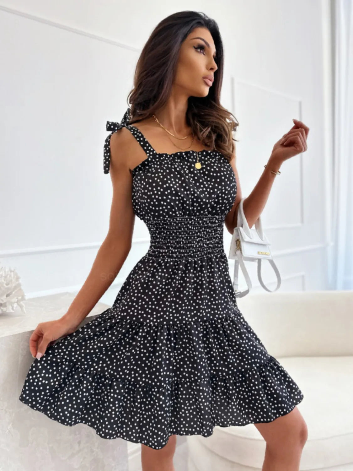 Polka Dot Square Neck Mini Cami Dress 9a3980b3-f126-4f18-8b0d-6caf37791bdb-Max-Origin