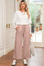 Buckskin Flower Patch Mineral Washed Cropped Wide Leg Pants 9a4e902644a25b84