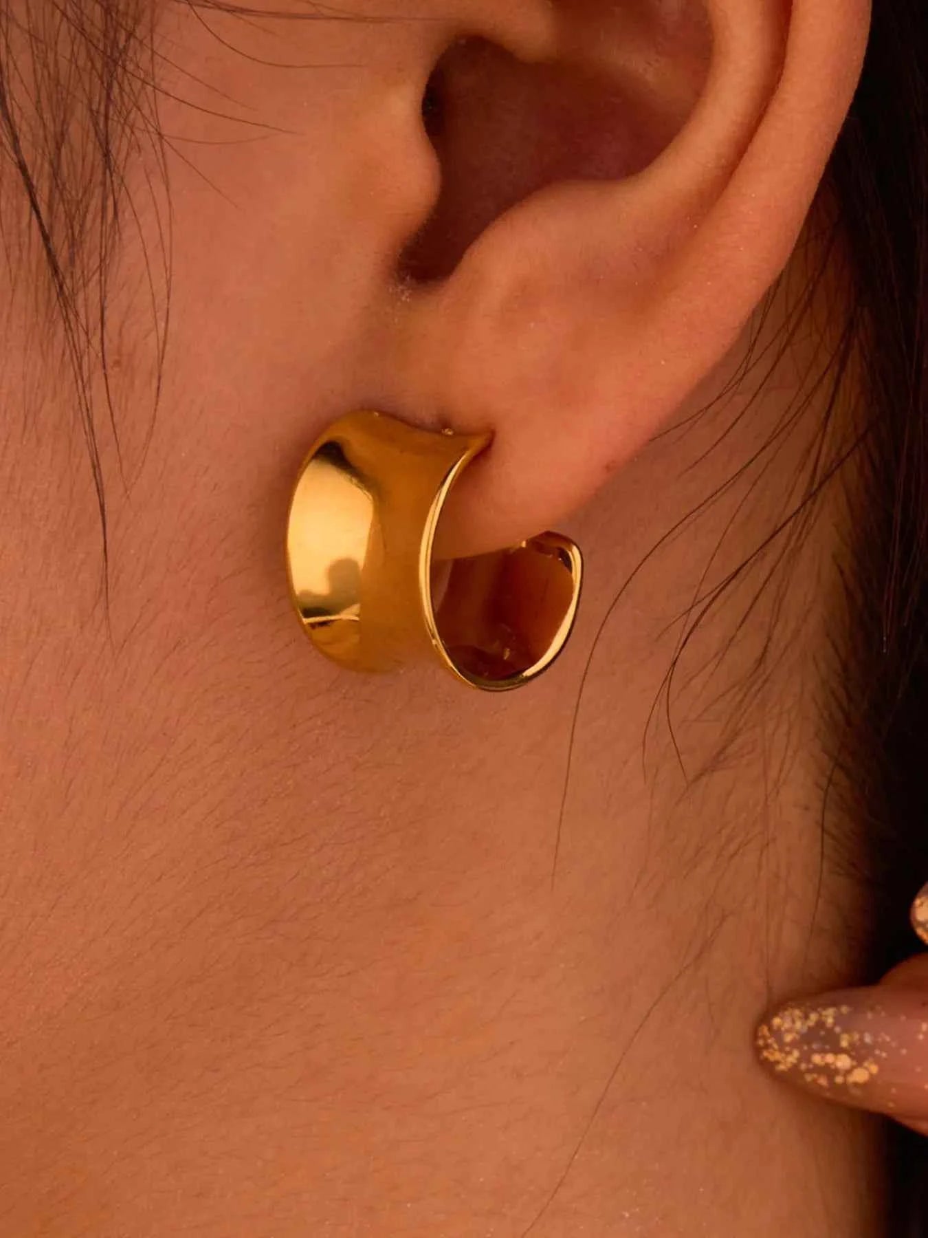 18K Gold-Plated Stainless Steel Geometric Earrings TypeA One Size 9a512d25-081d-46b0-a8ee-7d4bea803df6-Max-Origin