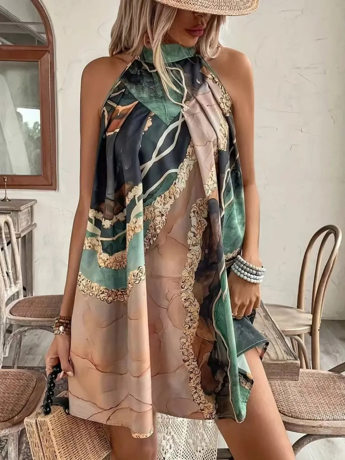 Tied Back Printed Sleeveless Dress 9a63289f-a1fd-4554-b8cc-73b506d27b29-Max-Origin