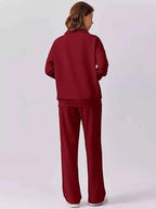 Relaxed Fit Quarter-Zip Top and Pants Set 9a69006ed57341d49f61796ae522339b-Max-Origin