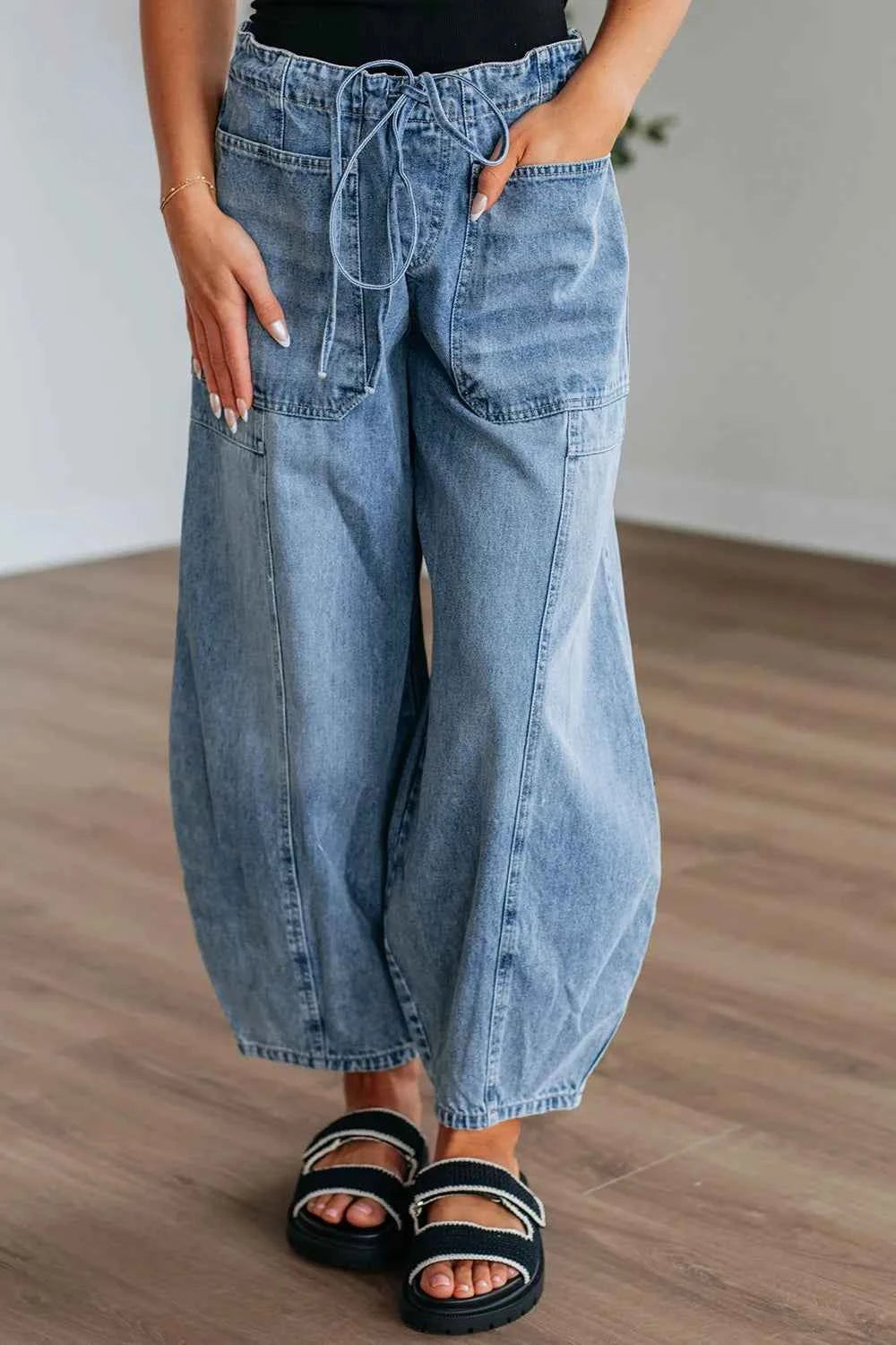Wide Leg Drawstring Jeans Medium 9a7ea84e-4ec9-4cc4-8a0f-f50bd0753806-Max-Origin