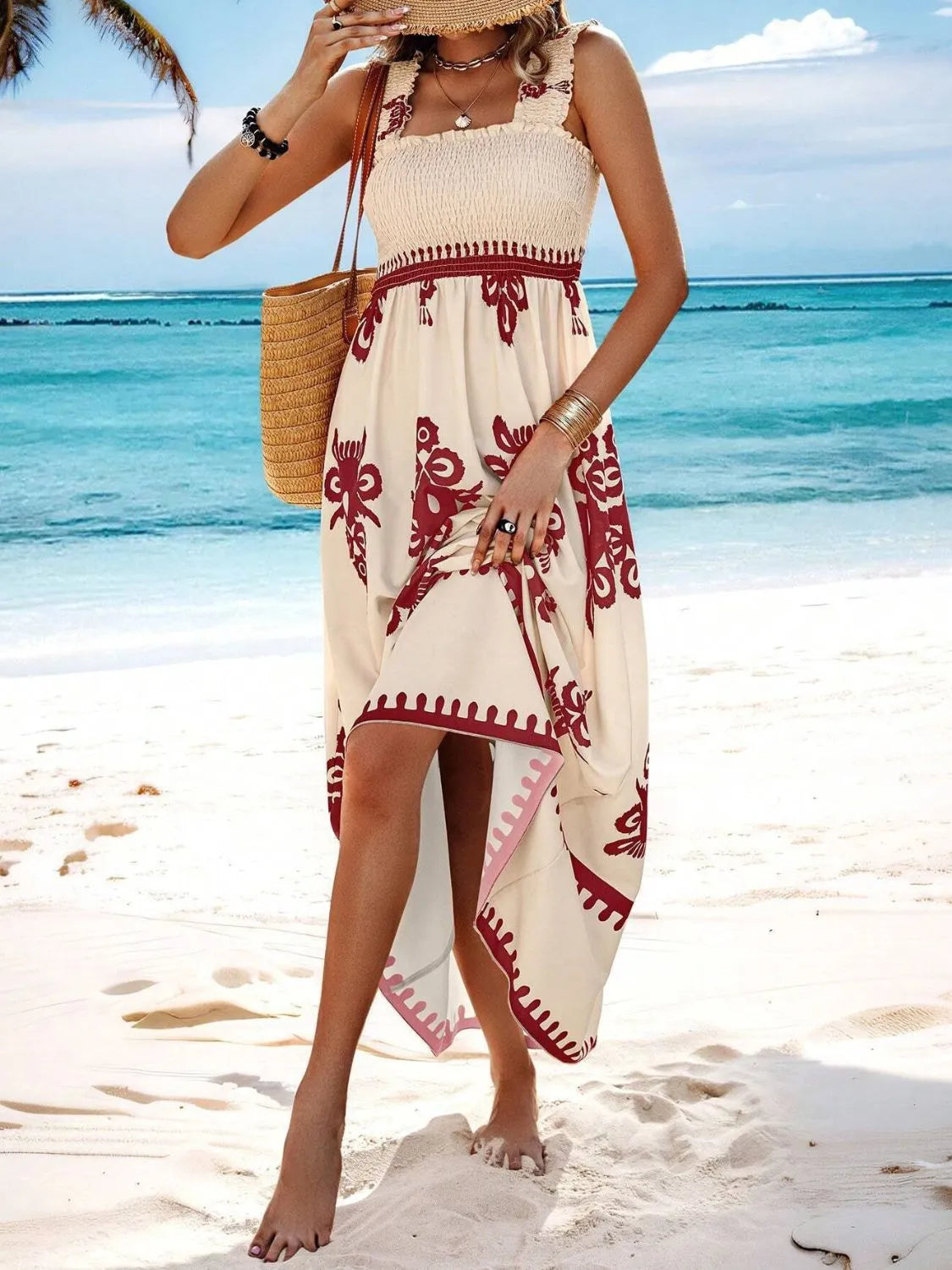 Smocked Printed Wide Strap Maxi Dress 9a803762-7727-4673-ad7a-32e0cb35cc1a-Max-Origin