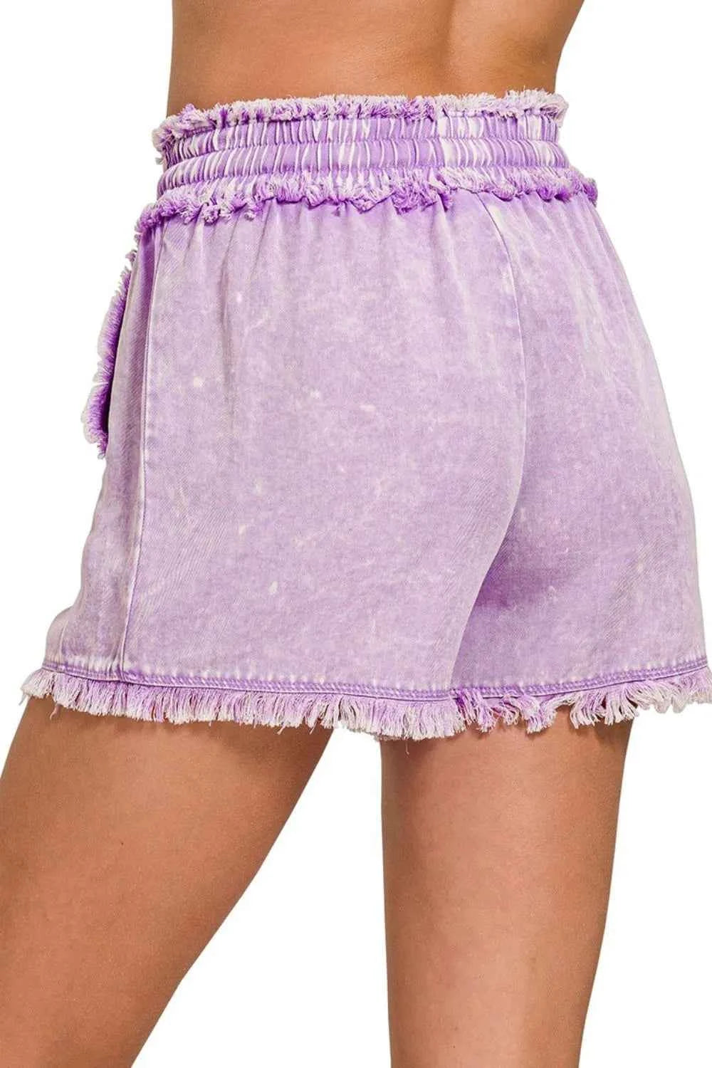 Mineral Frayed Hem Washed Shorts 9a9f149a-4542-4412-9dd2-f8e382510b55-Max-Origin