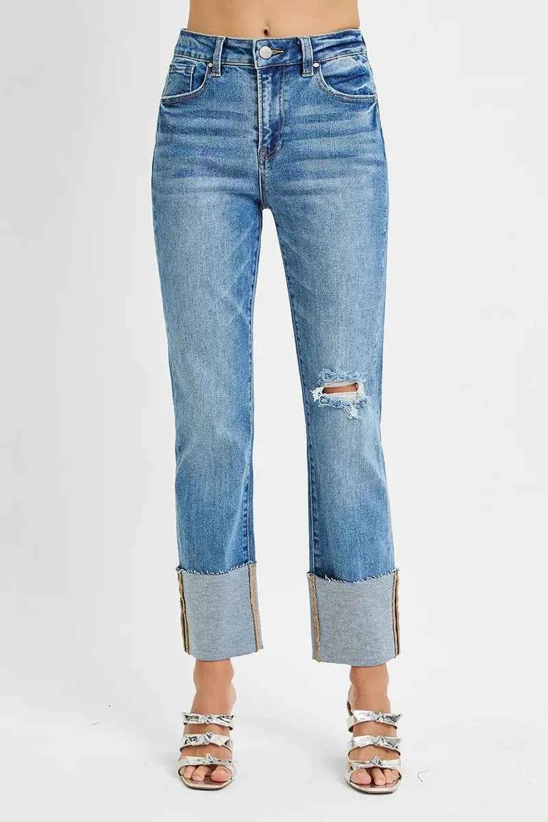 RISEN Full Size High Rise Ankle Straight Wide Cuffed Jeans Plus Size 9aaae7bf79d44944a1e8c2eb6021faaa-Max-Origin