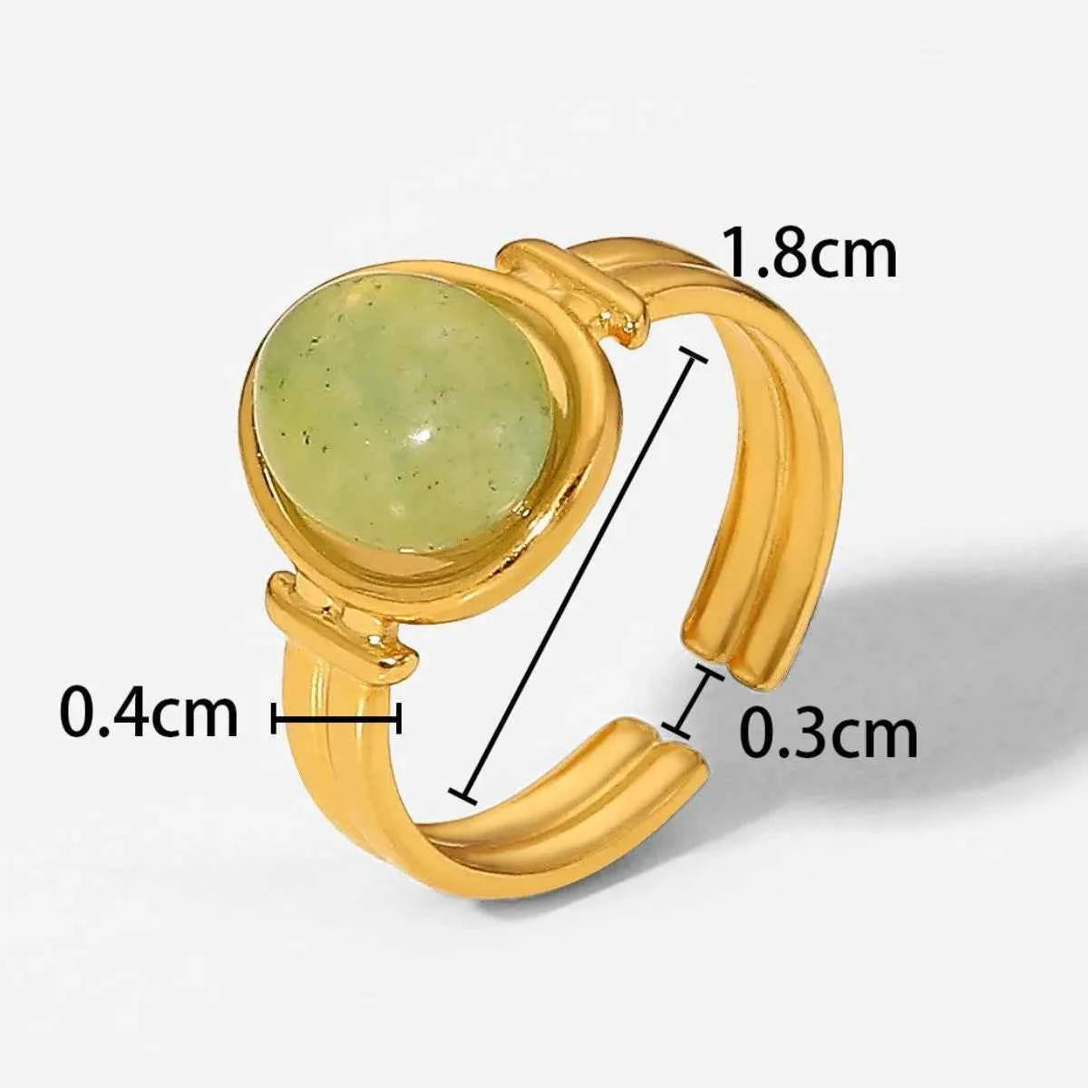 Vintage Natural Stone Gold Plated Adjustable Ring 9ac386fd-7fff-42af-8a6f-d6ba5df13da8-Max-Origin