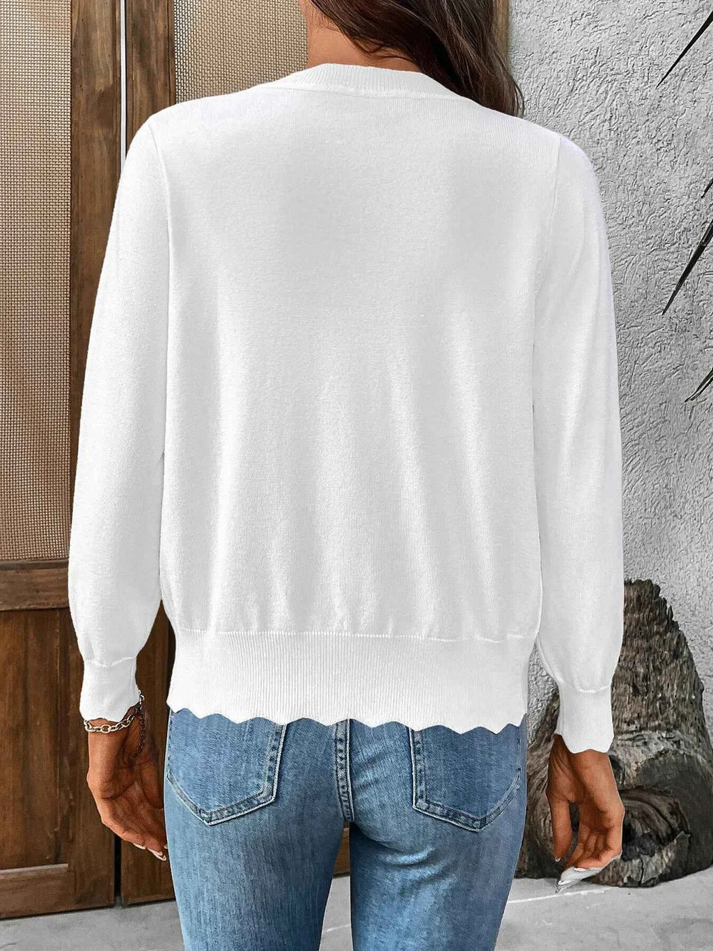 Ribbed Edge Button-Up Knit Cardigan 9add698ae5d749c192ad91c70d2a21de-Max-Origin