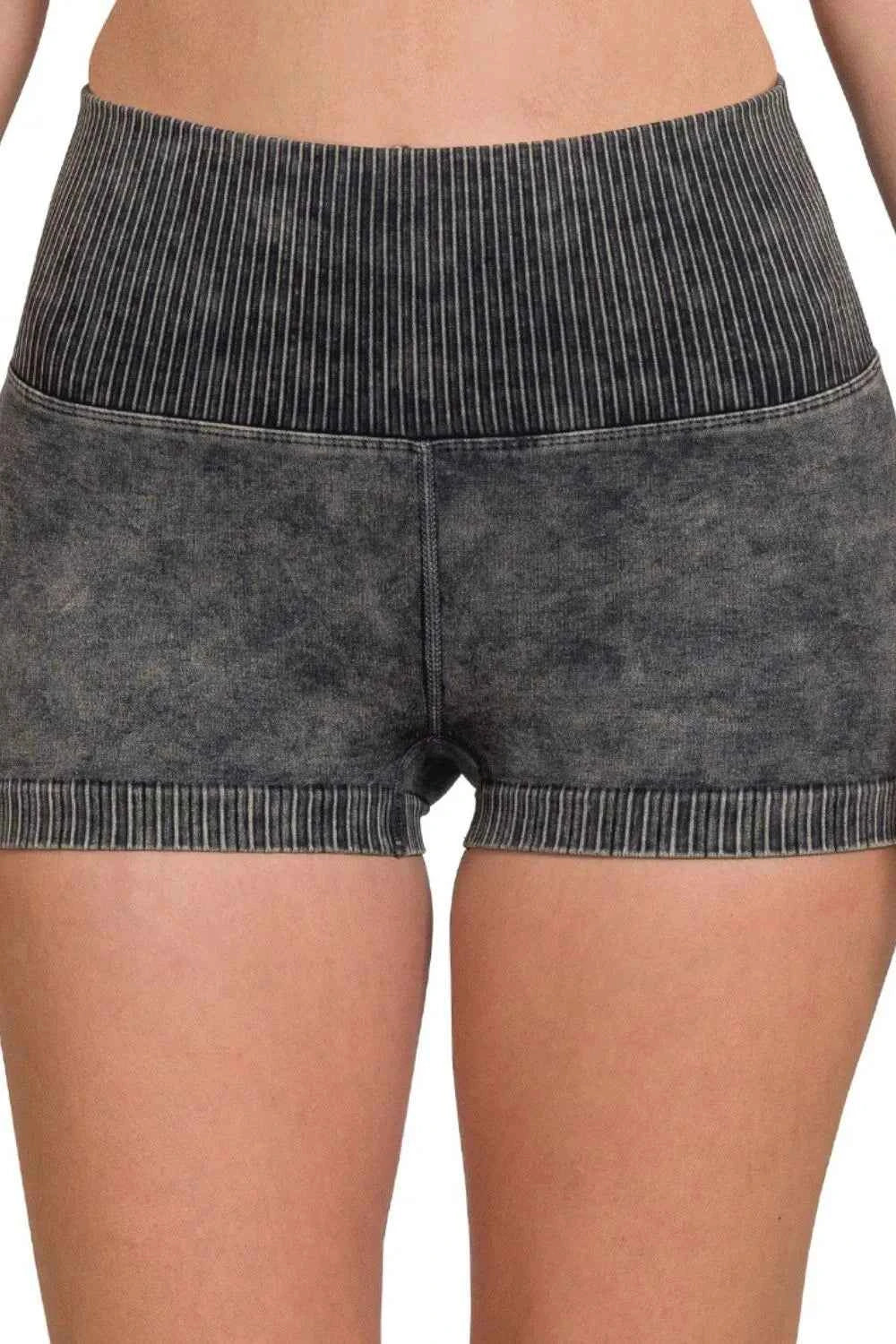 Zenana Washed Seamless High Waisted Shorts 9ade3fd9-08d4-4940-a5f1-8ebaff5ce658-Max-Origin