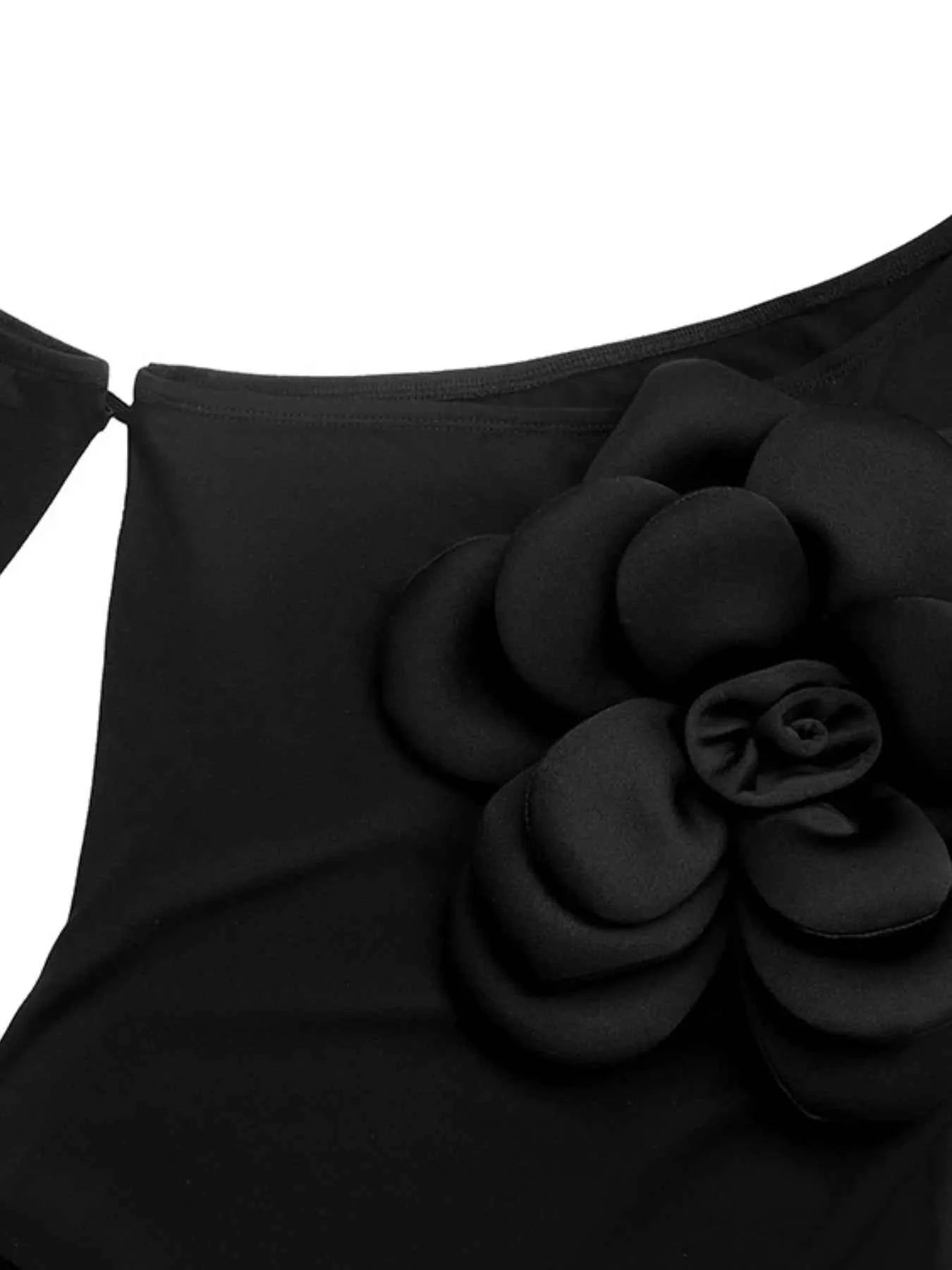 Flower Long Sleeve Single Shoulder Bodysuit 9b061aae-67f8-4eca-a291-268ac2cb6931-Max-Origin