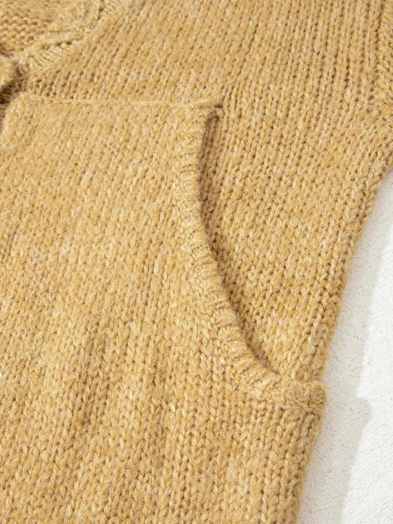 Lantern Sleeve Scallop V Neck Buttoned Front Cardigan 9b0df36f1fcf41f59f5f3bee9132ed4d-Max-Origin