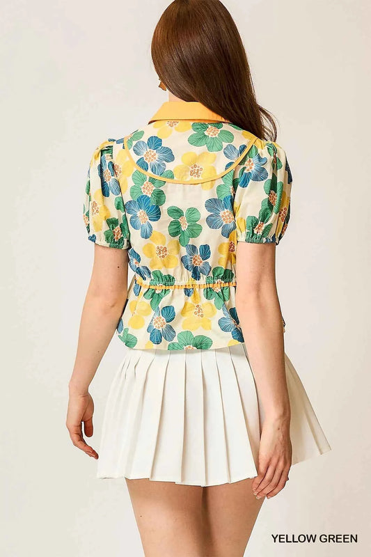 Floral Print Puff Sleeve Cropped Blouse 9b24f3ab-6522-4862-8135-bf5184438f91-Max-Origin