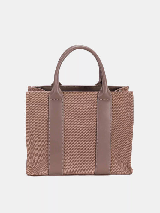David Jones Canvas Tote Handbag with Contrast Leather Handles 9b269e89-716e-49cf-a859-e69e94947ef6-Max-Origin