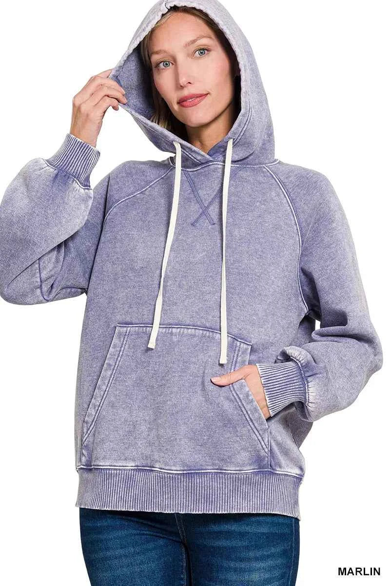 Zenana Acid Wash Fleece Hoodie with Kangaroo Pocket 9b289726-b876-41a2-b713-936724d84d3b-Max-Origin