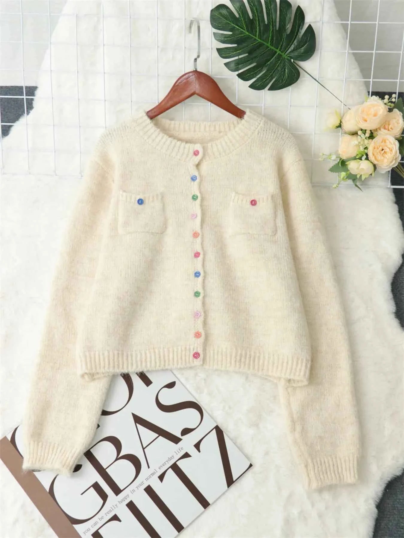 Button-Up Ribbed Hem Cardigan with Chest Pocket 9b497498b1b846de80a68b2cb0ada133-Max-Origin