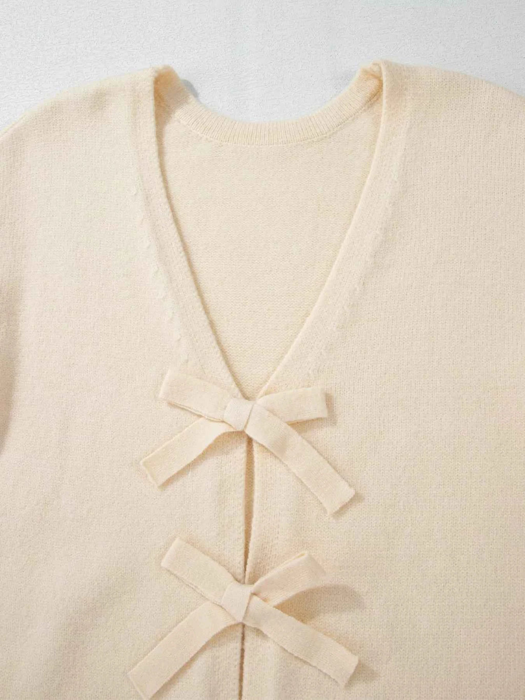 Bow Front Long Sleeve Cardigan 9b4aa46d-9c76-4415-af78-d177abbbe715-Max-Origin