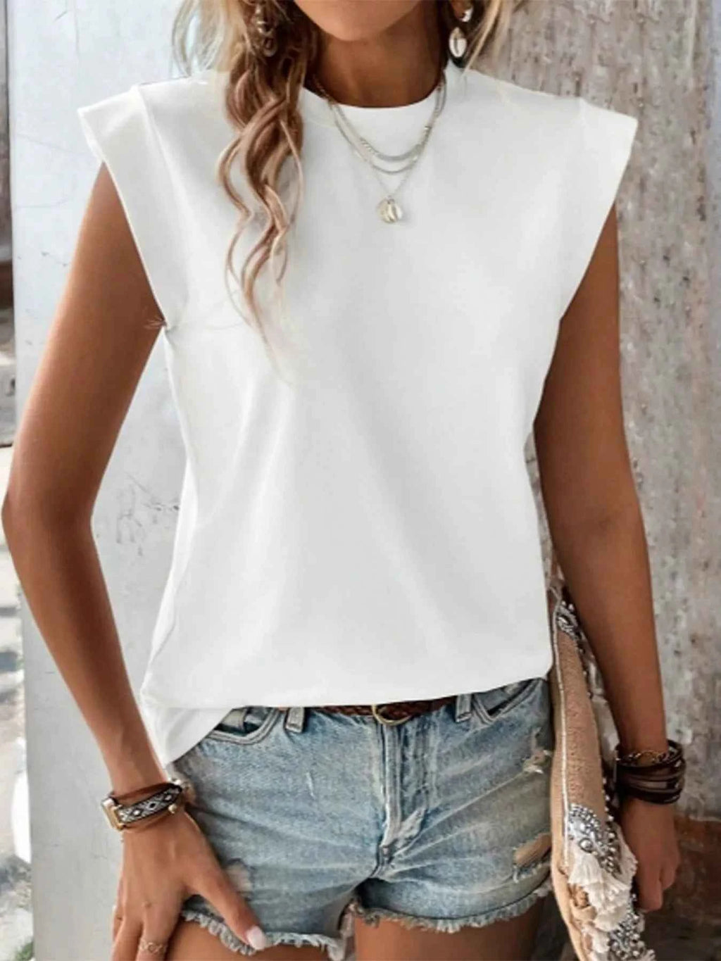 Round Neck Solid Color Top 9b5765f64f1140c59f97833ee8f9d7e2-Max-Origin