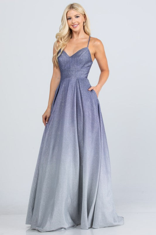 Glitter ombre prom dress – lace-up back chiffon evening gown for women 9b5bd552-a2cf-4d2d-a30b-0c87f3f43639