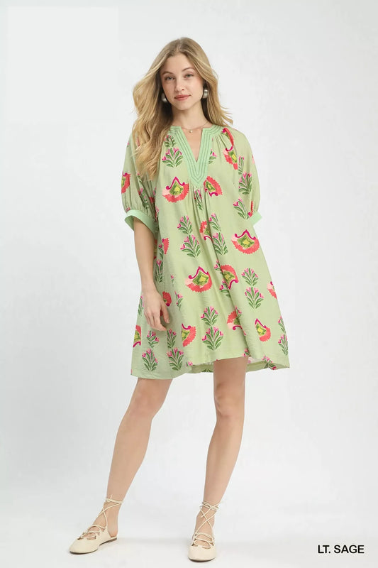 Abstract Print Mini Dress 9b669fde-8e0e-4717-b3ad-7b51021b02c1-Max-Origin