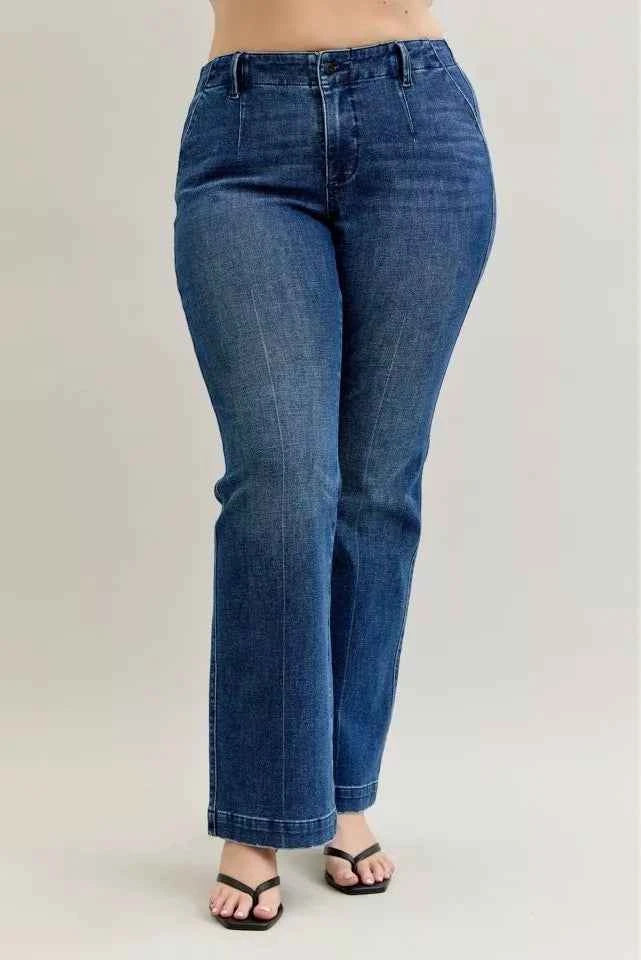 Judy Blue Full Size Mid Rise Bootcut Jeans with Welt Pockets Plus Size 9b69aa92-9921-4b9d-b962-b409edd8e9a9-Max-Origin