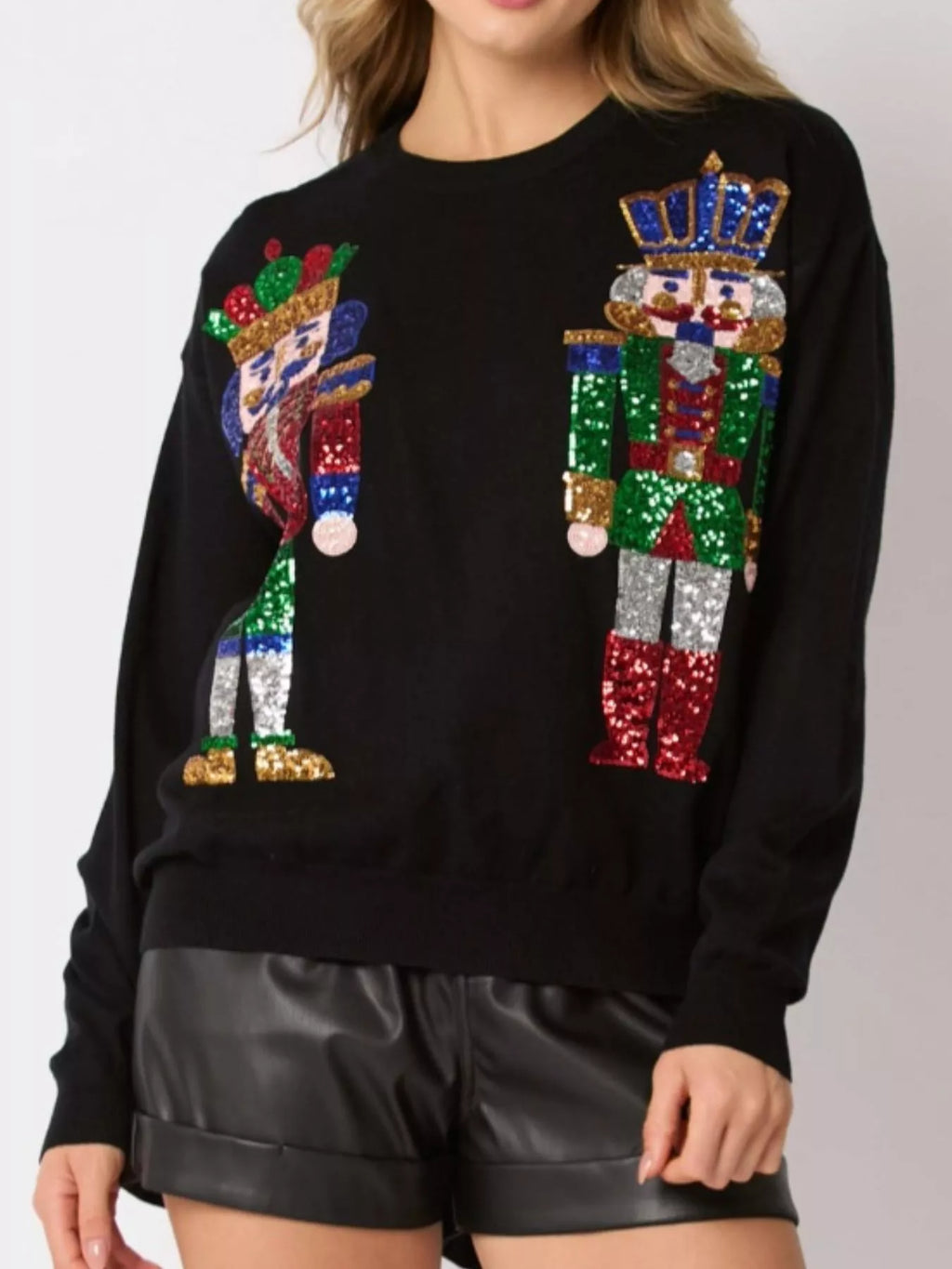 Sequined Nutcracker Long Sleeve Sweatshirt 9bb34013-2de0-4f31-bb92-62bcee8c873f-Max-Origin
