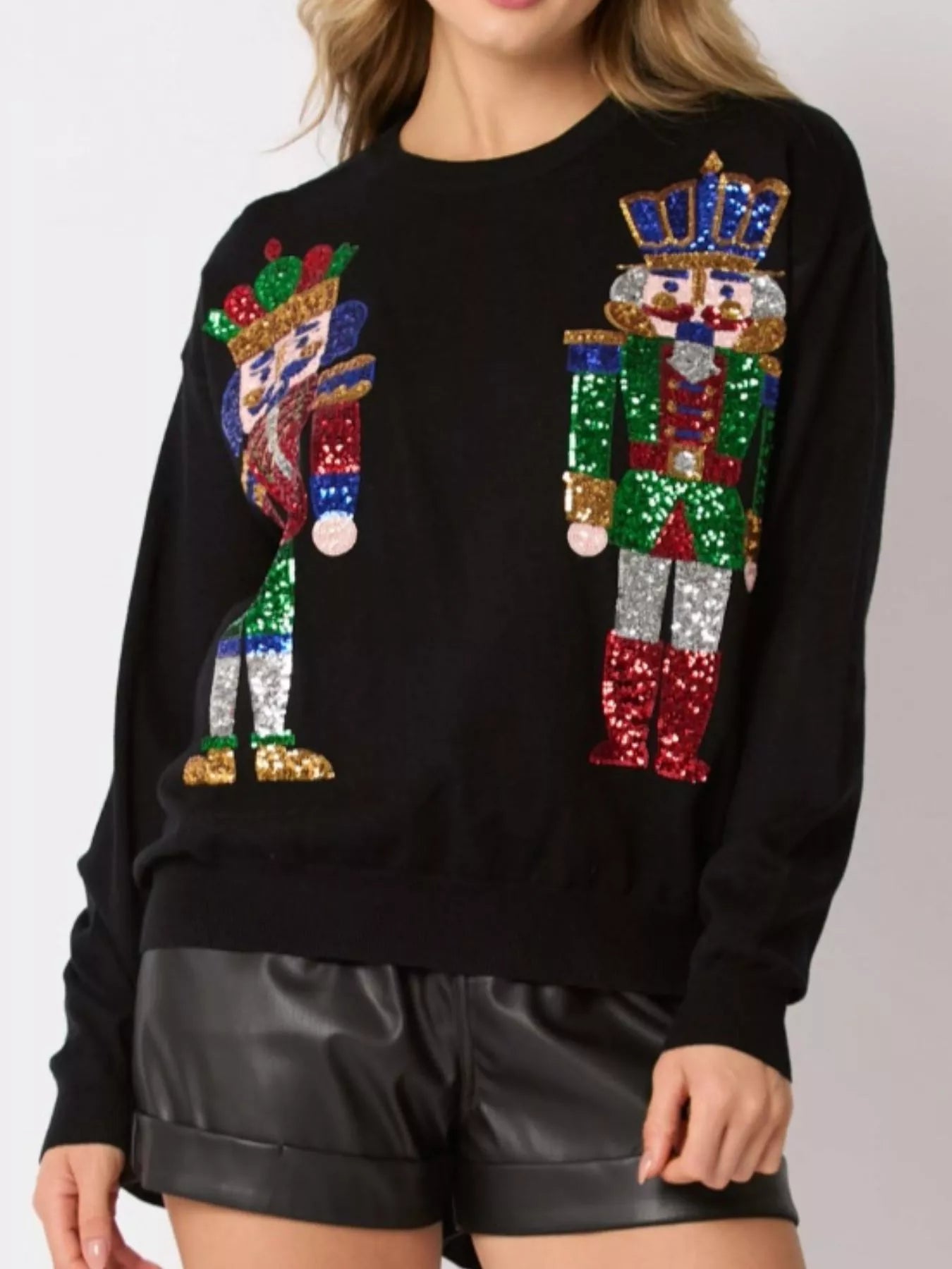 Sequined Nutcracker Long Sleeve Sweatshirt 9bb34013-2de0-4f31-bb92-62bcee8c873f-Max-Origin