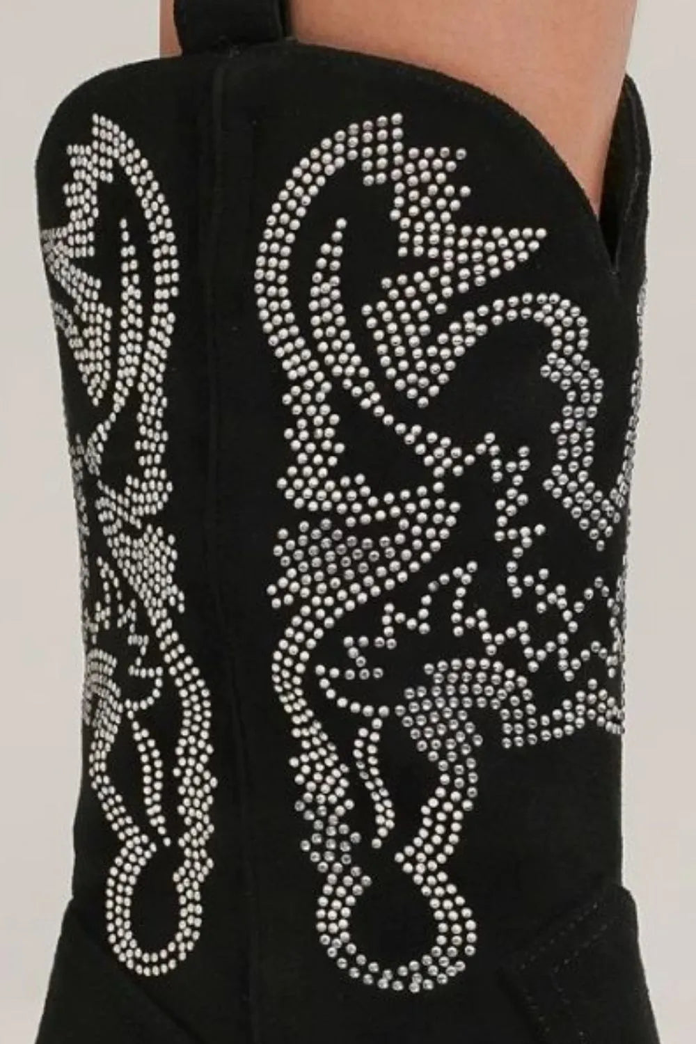 Beast Fashion Rhinestone Detail Point Toe Boots 9be296c4-9491-44b9-aa7c-075aeed900d5-Max