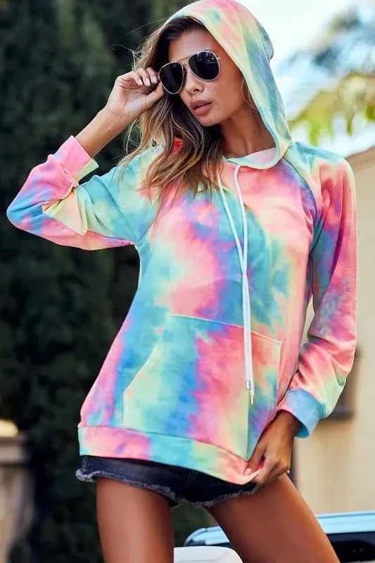 Tie Dye French Terry Hoodie with Kangaroo Pocket 9be968ed50c04991bd13f43c72a280f8-Max-Origin