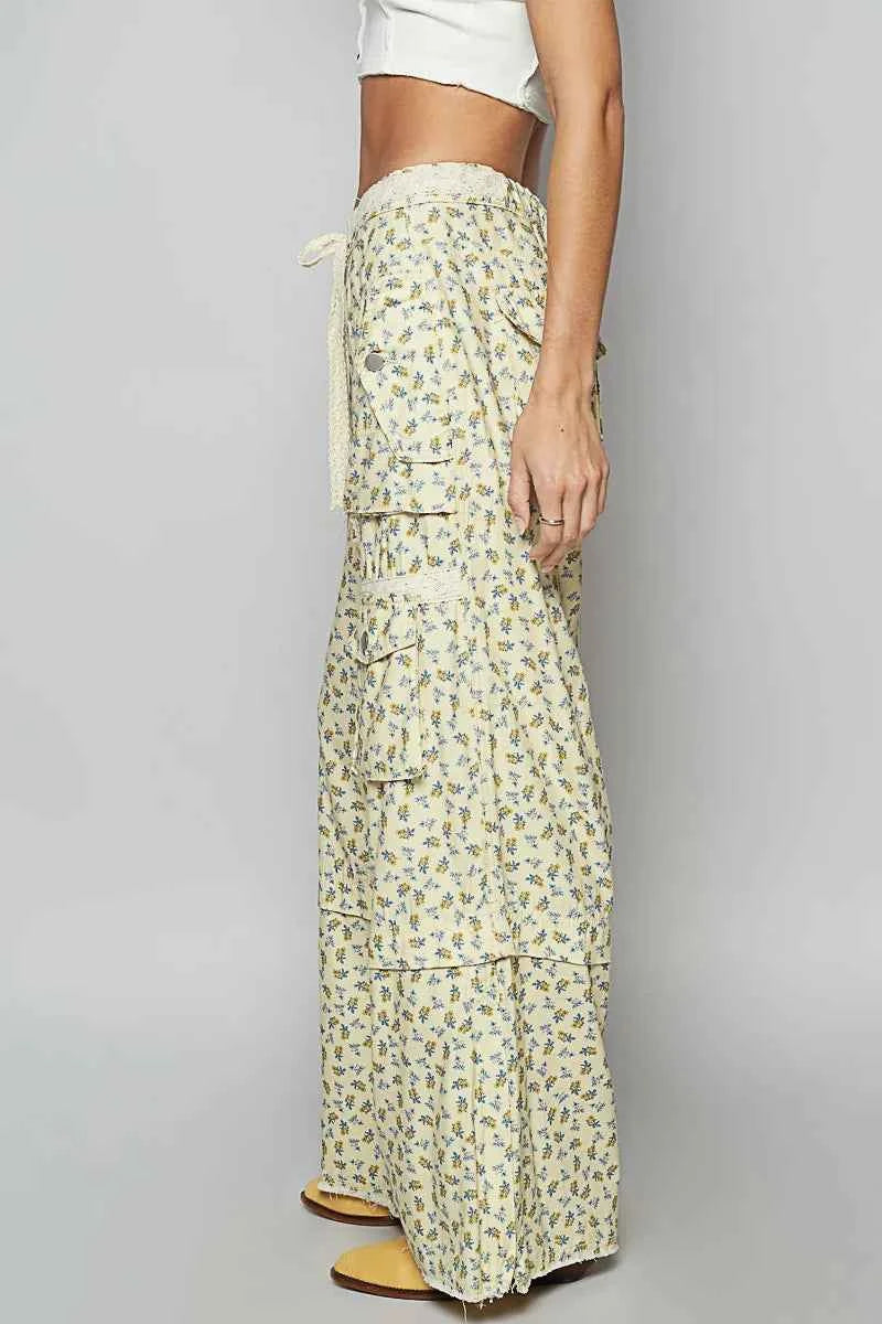 POL Floral Cargo Wide Leg Pants with Lace Drawstring 9bfa265d-fb6c-45af-98d1-edbdbe1b9b75-Max-Origin