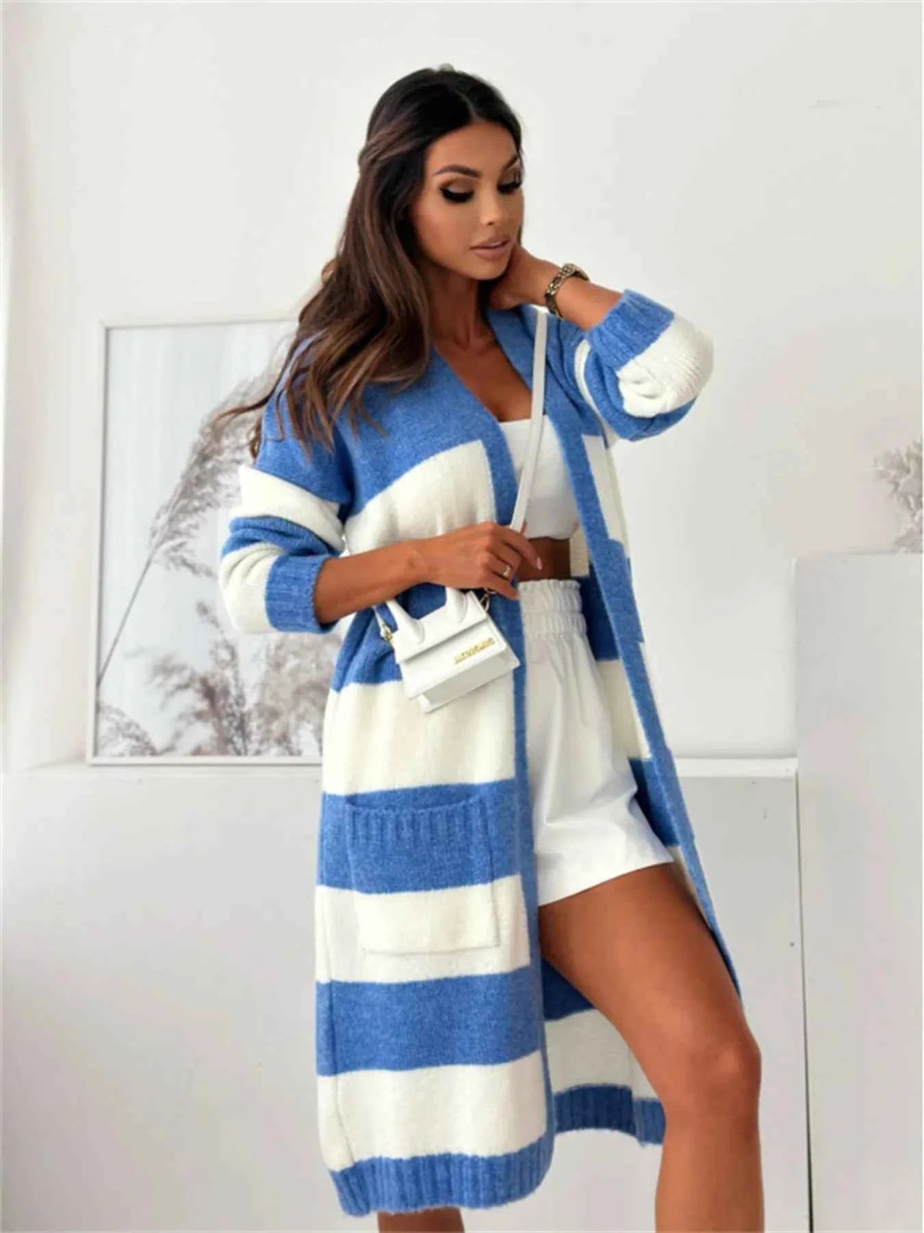 Color Block Open Front Cardigan 9bfdb9ae2a4047f6bf6c8d0ef755d542-Max-Origin