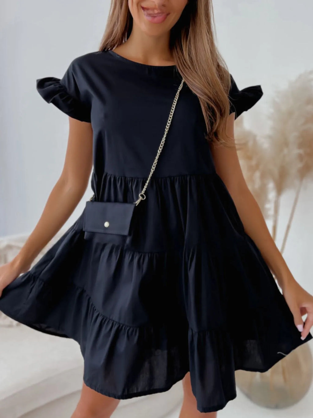 Ruffle Sleeve Tiered Swing Dress 9c384aa9-cc87-4f22-ad68-5f09fe4c1d05-Max-Origin