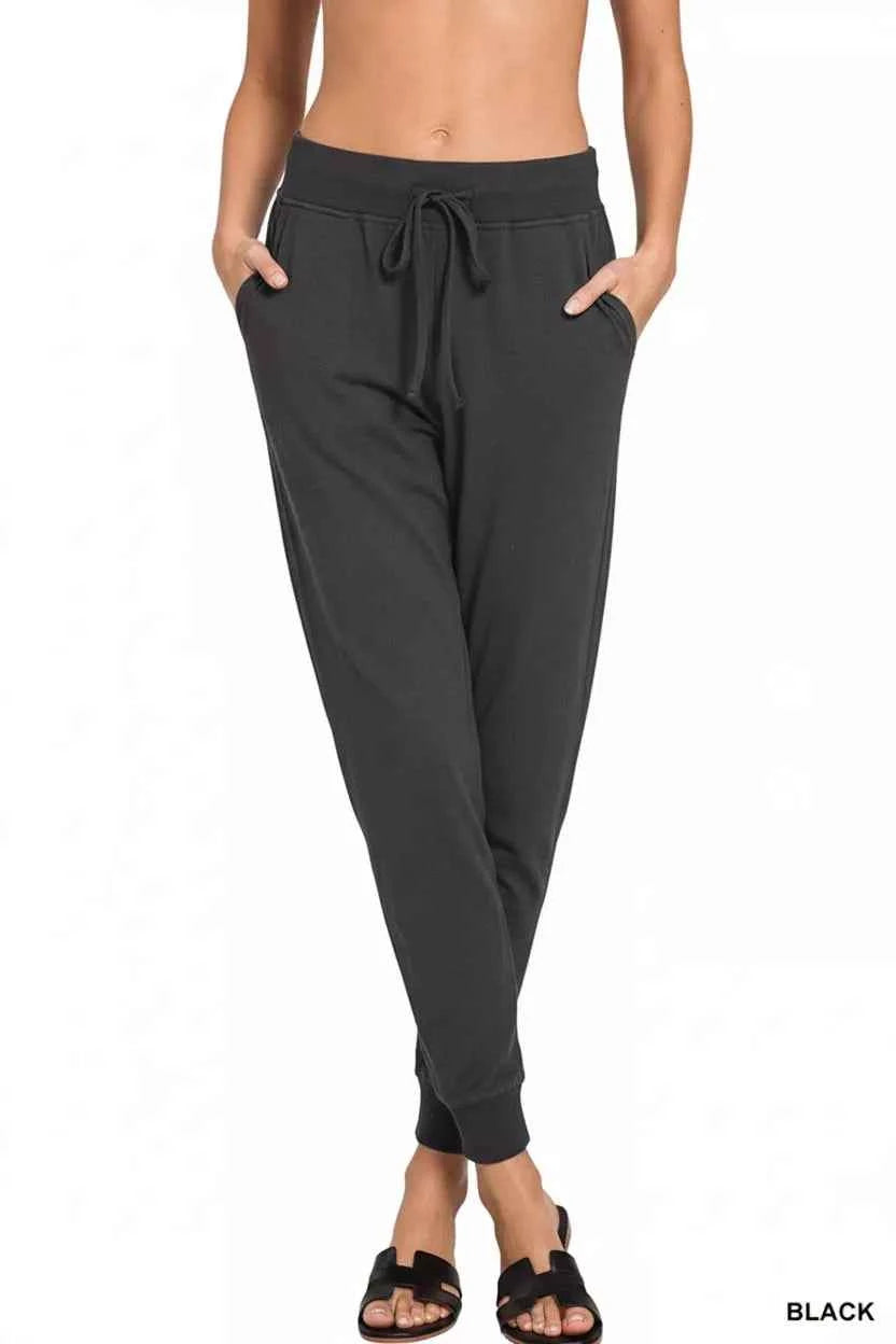 Zenana Drawstring Cotton Joggers with Pockets 9c41b6ff-ffc2-4cec-98b2-b20ec982f6d1-Max-Origin