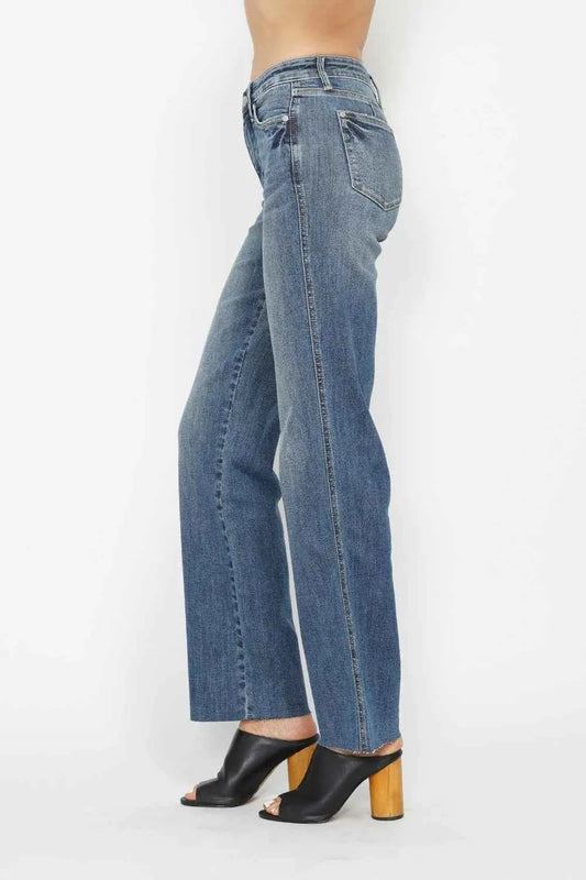 Full Size Tummy Control Straight Jeans 9c51b09f-0170-4901-9b22-f22660fe7e96-Max