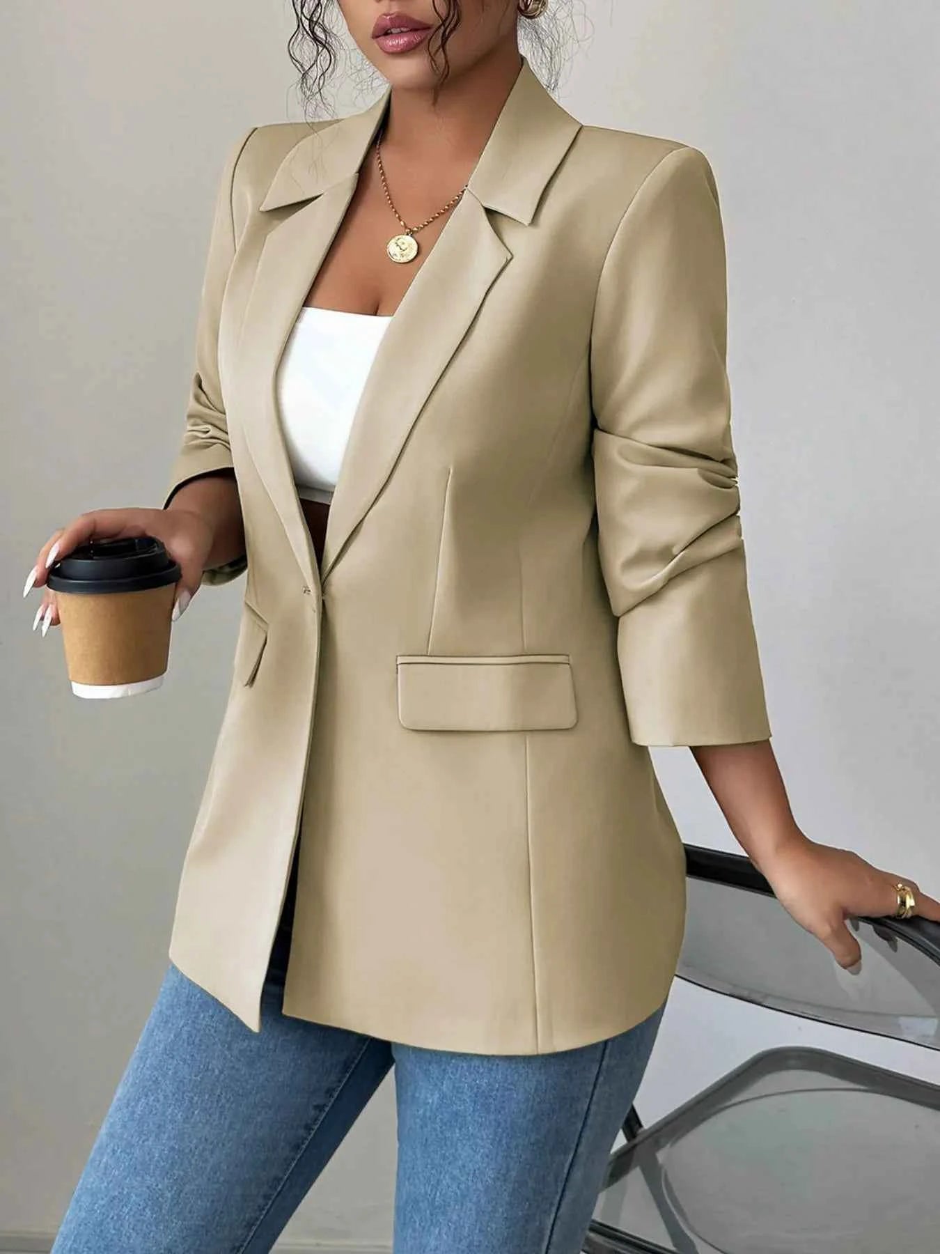 One Button Lapel Collar Blazer 9c54057c-c5bb-48cc-86b2-216ba8dbae41-Max-Origin
