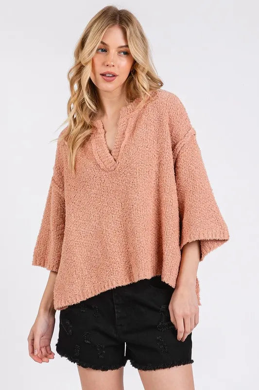 Mittoshop Side Slit Notched Drop Shoulder Sweater 9c5c8999-2c62-4e9f-965d-451f0c51f013-Max