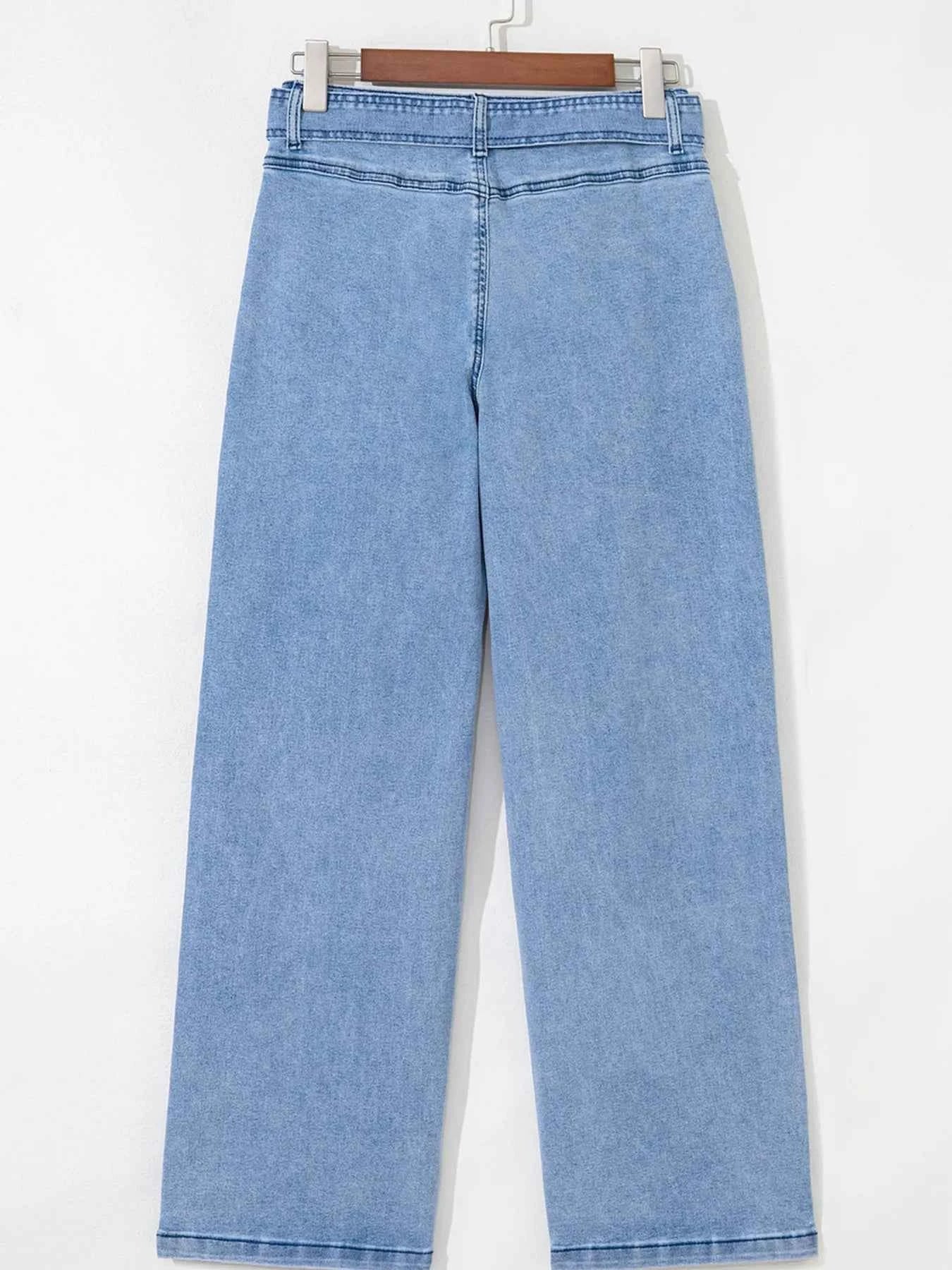 High Waisted Wide Leg Belted Jeans 9c7f1d49366b4cb8aa22a89376a263ee-Max-Origin