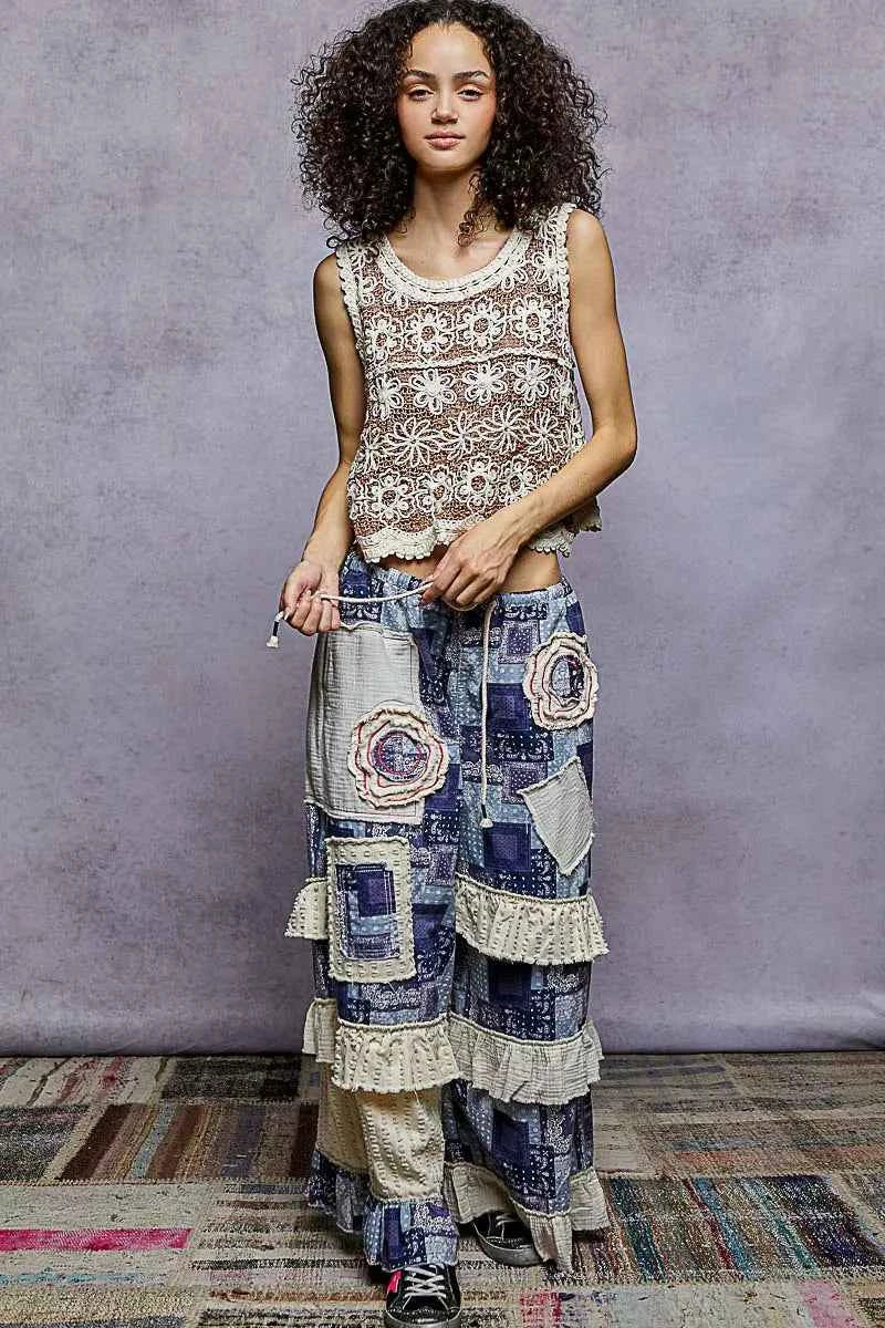 POL Floral Round Neck Cropped Crochet Sleeveless Top with Scalloped Edge 9c9e45be-0995-4ab1-ba62-d598eee7a883-Max-Origin