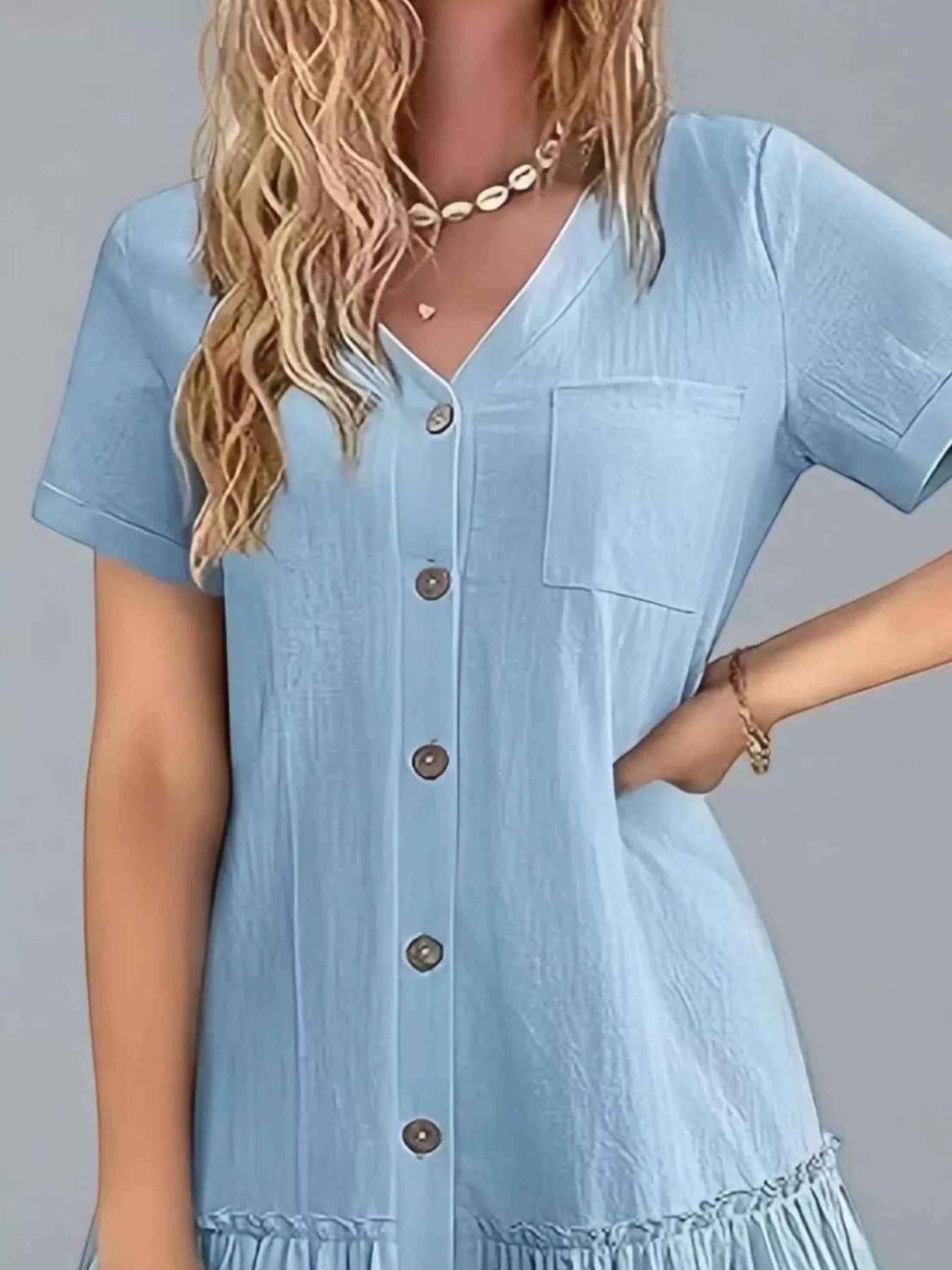 Full Size Button-Front Short Sleeve Tiered Dress Plus Size 9ca62f85-df72-45e3-9ea8-580f3ad2cdec-Max-Origin