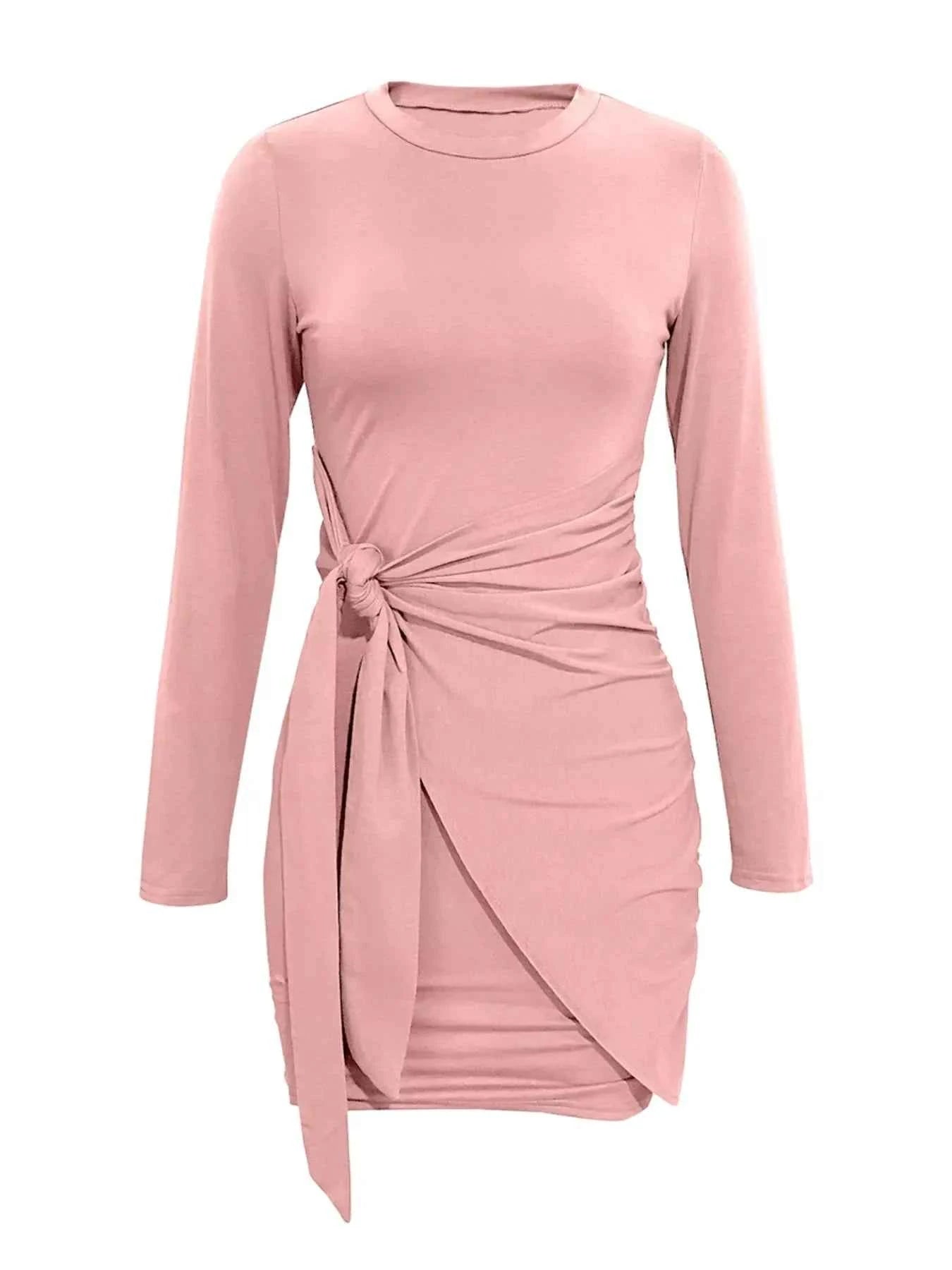 Round Neck Long Sleeve Bodycon Dress 9ca87a28-4fb2-4b07-a7a9-70f8d01ddcea-Max-Origin