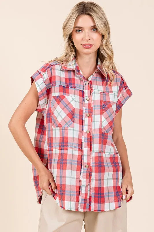 Mineral Wash Plaid Button Down Shirt 9cad4e0e-facc-4528-ad4c-8644ab186537-Max