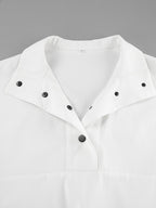 Snap Detail Long Sleeve Top and Shorts Set 9cb92b24b5cf4d66a82be2f5cf0e6ff0-Max