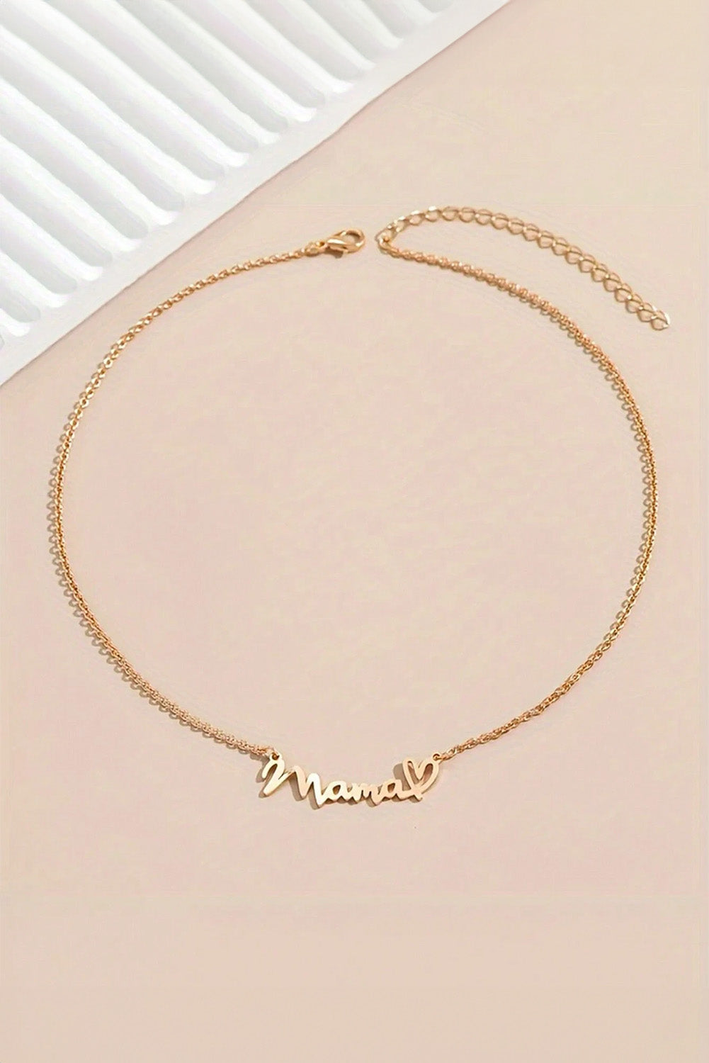 Gold Mama Letter Heart Pattern Necklace 9cc6b774d8c1a256