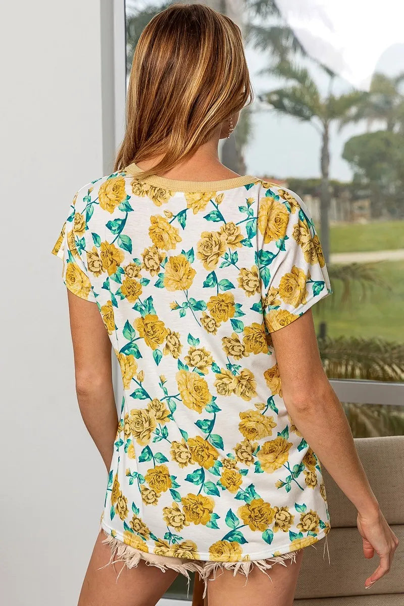 BiBi Rose Print Thermal Neck Binding Dolman Sleeves Top 9cde53e992cf46f0b3edb1d20d64e957-Max-Origin