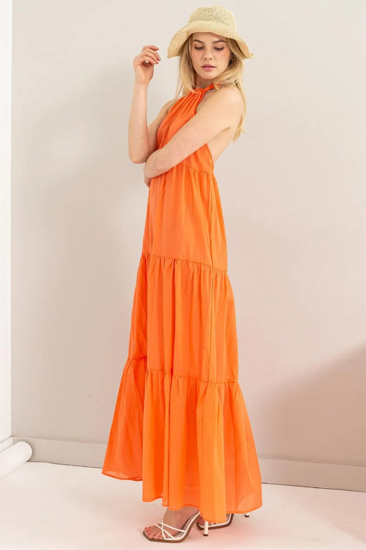 Halter Neck Cover Up Maxi Dress 9cf1ac77-1743-4110-848e-01e32d9aae06-Max
