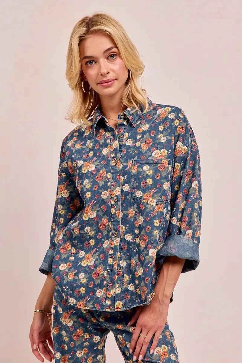 BiBi Washed Florla Print Denim Jacket 9cf93efc741444c0bc0e47055dca3aa6-Max-Origin