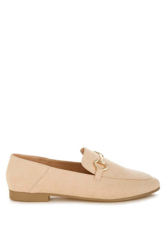 Noltas Horsebit Embellished Flat Loafers 9d2ac71c-d20b-4154-a923-57e52e3d344f