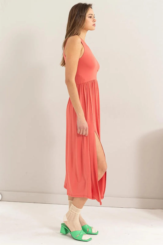 Sleeveless Slit Midi Dress 9d347ea6-15e7-4c81-94cd-4191e6c3b391-Max