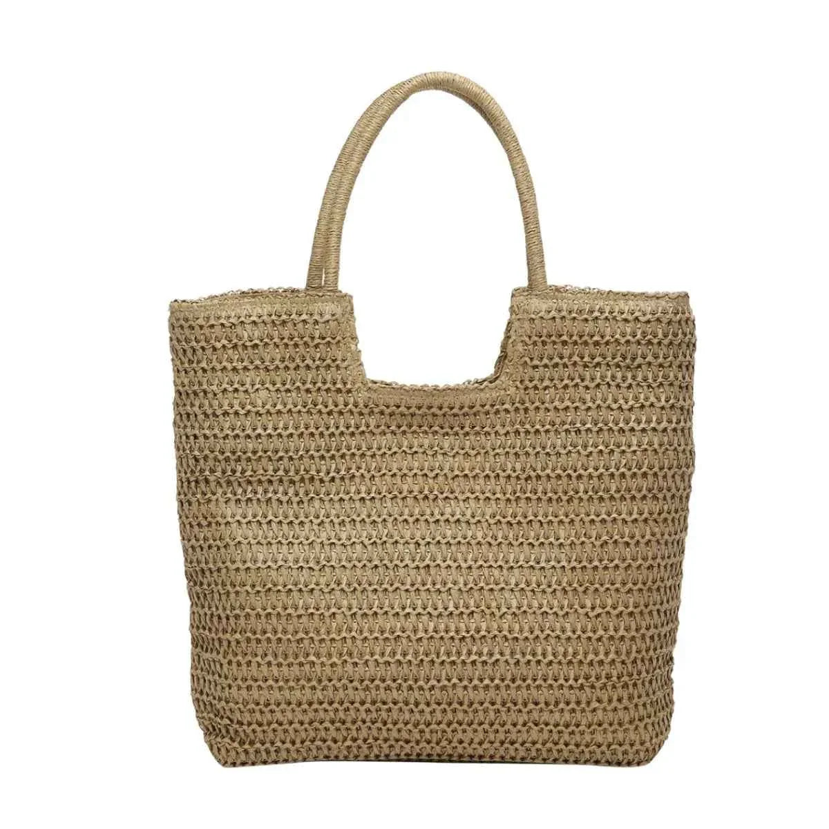 Straw Woven Tote Bag Khaki onesize 9d7532c5-17e1-4585-9278-c5da6393ce3d-Max-Origin