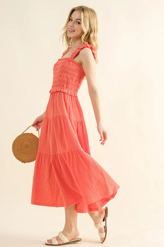 And The Why Smocked Ruffled Tiered Dress 9d928a8b-67b6-4287-8855-567d5ee7a759-Max